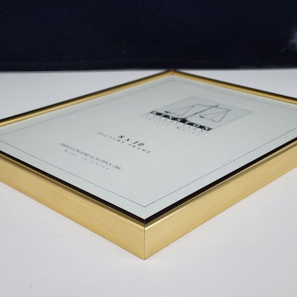 Gold Metal 8x10 Picture Frame By Kinston Collection Classic Metal - Picture 9 of 10